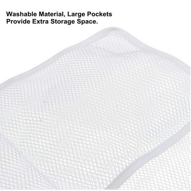 Lohas Select Quick Dry Fabric Bath Hanging Mesh Pockets Shower Organizer with 6-Pocket, 4 Hooks - Image 5